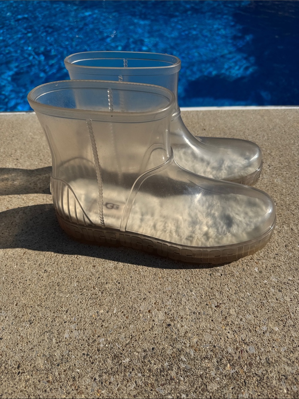 UGG Clear Translucent Short Rain Boots